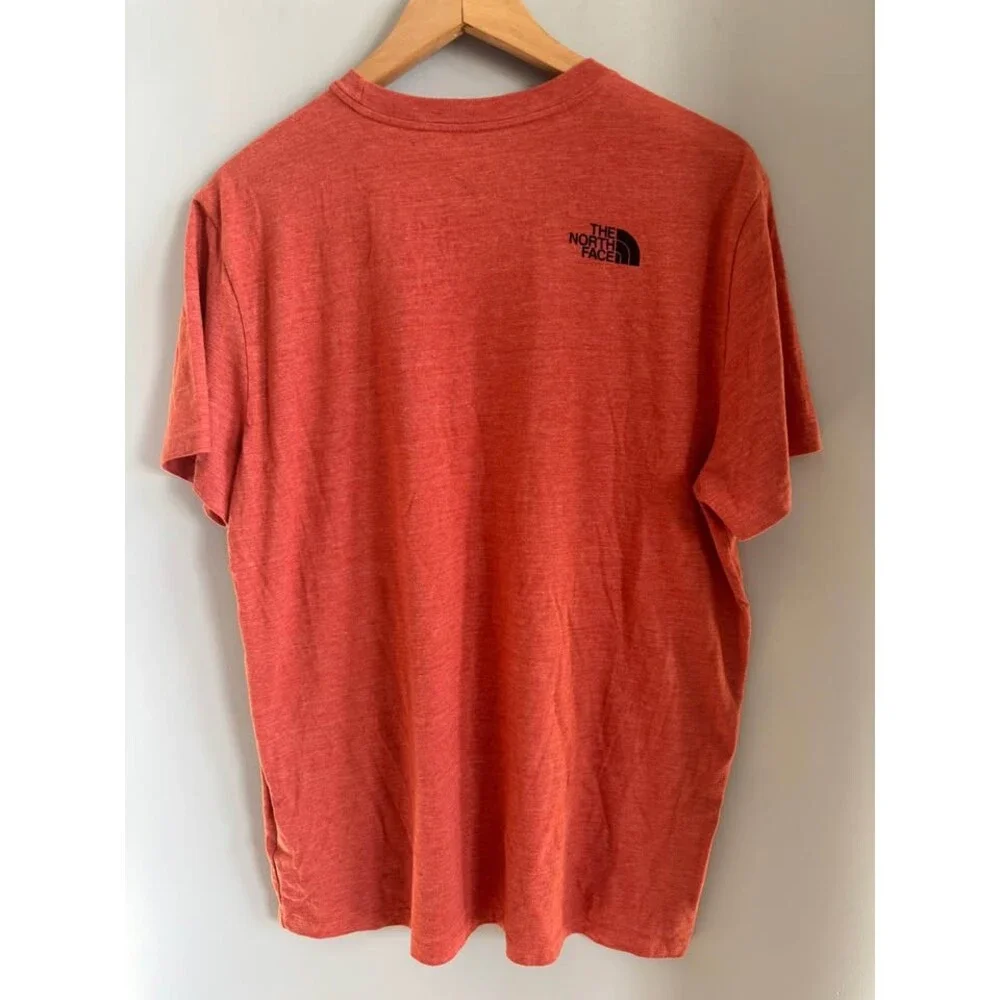 The North Face Men's L Orange Grizzly Bear Half Dome Graphic T-Shirt